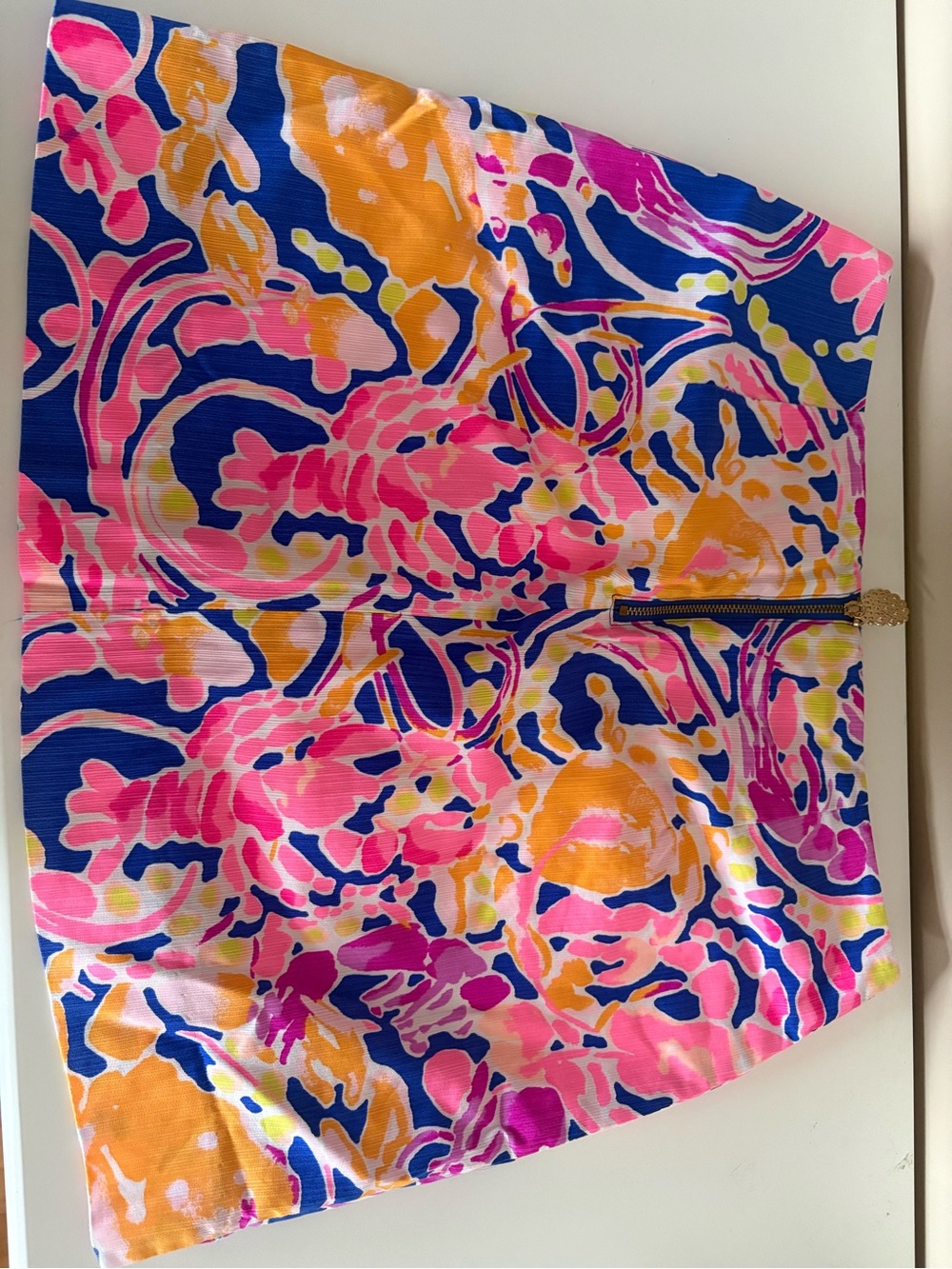 Lilly Pulitzer Pink, Blue & Orange Printed Skort